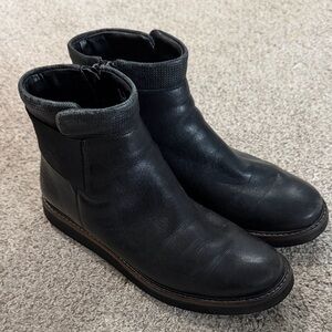 Clarks Black Ankle Boots